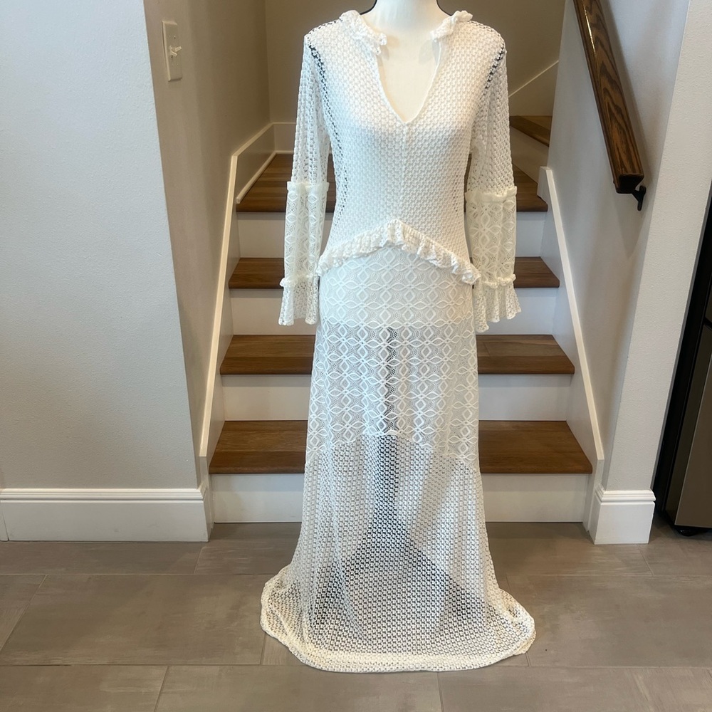 White Lace Beach Cover Up